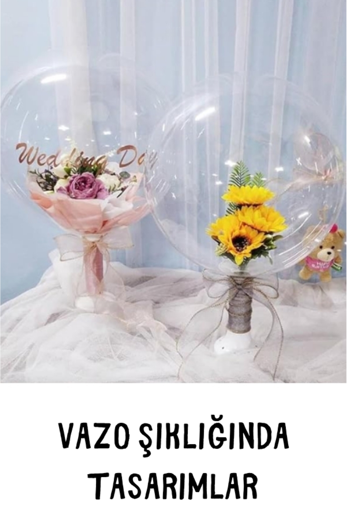 Bobo Balon Standı – Çiçek Standı ve Şık Hediye Sunum Vazosu